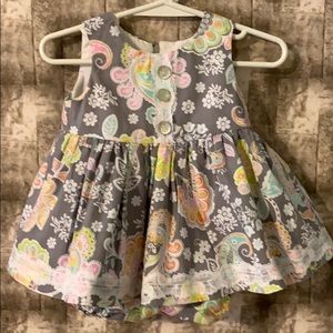 Baby girls dress and bloomers